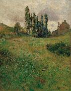 Paul Gauguin Dogs Running in a Meadow oil